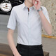 Camisa de manga corta de Lilang para hombres en verano Nuevo negocio de lujo de lujo casual sin hierro fino