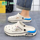 Senma Senma Hole Shoes Summer's Summer Wear Outfoor Wear Anti-Slip Slip y mierda de mierda Senadoras Sports Beach Sandals 2025 Nuevo modelo [Versión mejorada] Gray 42 [42-43 mismo tamaño]