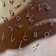 VZZS Seoul k gold light luxury jewelry pure 14K gold zircon inlaid letter pendant necklace accessories gift bracelet pendant C