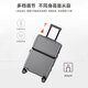 Walker Shop suitcase 2025 new front open cover boarding trolley case sturdy and durable multi-functional travel case Gun color [front open cover + cup holder + brake wheel] 20-inch [spot direct delivery/boarding case]