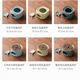 Yunhua Warming Tea Stove Ceramic Tea Cup Warming Tea Stove Candle Heating Base Small Stove Warm Water Insulation Lift Beam Kettle Surround Furnace Ge Kiln Blue - Round Tea Warming Stove + Gasket + Wax Spoon