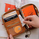 Tragbares Reisen Reißverschluss Speicherbuch A7 Lose Blatt TN Pass Clip Handbuch Sammlung HINWEIS KOWNEHID MUSTER BRAUT