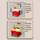 Yimi Children's Toys Player House Multifinectional Fast Food Truck Storage Costume pour garçons et filles 2 à 6 ans Cadeaux d'anniversaire pour enfants