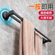 
Suction cup towel pole bathroom without punching bathroom gun grey towel rack wall-mounted double single rod storage storage rack bold thickened suction cup grey single rod 40cm-9856