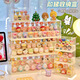 Yingsi style cute display box blind box display rack to store small ornaments hand-made display cabinet acrylic transparent dust-proof storage box large custard 2 pieces