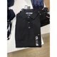 Tommy Hilfiger El polo de manga corta de algodón bordado bordado de Tommy Hilfiger 78E9892-462 Hidden Blue 78Ja598-420 L Bust 55