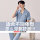 Catman (MiiOW) pajamas men's new 2025 pure cotton short-sleeved spring and summer large-size dad's home clothing set three-piece outerwear (short-sleeved trousers) 9215 XL