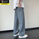 
Woodpecker Ice Silk Pants Men's Summer 2025 Thin Loose Straight-Legged Casual Pants for Boys Quick-Drying Cool Sport Wide-Level Trousers 6636 Military Green L About 110-130Jin [Jin equals 0.5 kg]