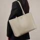 Bugatti light luxury brand tote bag commuting women's bag cowhide large capacity 14-inch computer shoulder bag official flagship genuine apricot color