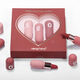 Hengfang H Kapsel Lippenstift Drei-Farben Lipstick Set Lippenstift Studentin Lipstick Chinesischer Stil Schönheit H144 9855A Lippen + Handschutz (Strawberry)