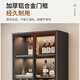 Yisen living room wine cabinet household floor-standing sideboard storage cabinet display cabinet simple with tempered glass door wine cabinet with drawer walnut color - single door model 41.6*40*200CM