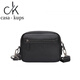 
casa-kupsCK men's genuine leather mobile phone bag high-end multi-layer Korean version backpack head layer cowhide business casual men's bag crossbody black 9905