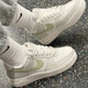 耐克（NIKE）休闲鞋女鞋2025夏季新款运动鞋AF1空军一号低帮板鞋IB3881-001 IB3881-001幻影灰白/浅军绿 36