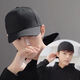 Fully sealed hat for women, new back-sealed men's peaked cap, fashionable spring and summer sun protection youth versatile sunshade baseball cap, black A fully sealed