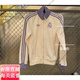 阿迪达斯 （adidas）外套男女三叶草复古条纹休闲足球立领夹克 JD9096 IY0055官方旗舰 深靛蓝1 IT3878 2XL