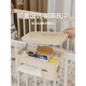 
Crib storage hanging basket next to the bedside baby diaper table side side diapers storage towel storage bag hanging bag cream white-enclosed hanging basket [storage]