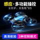 避障无人机航拍高清飞行器航模学生遥控飞机小型儿童玩具 蓝色无航拍遥控+手势双模式 双电套餐-一个备用电池