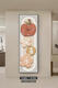 Sanqi Tiger Persimmon Ruyi Entrance Clock Painting Cream Style Corridor Aisle Decoration Painting Long Clock Wall Clock 2025 New SXS3887 Vertical Version 30*90cm Versatile Black Frame + Waterproof Oil Painting