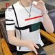 皮尔卡丹（pierre cardin） 针织冰丝短袖男夏季2025新款商务纯色无痕潮牌修身高端圆领T恤 1518白色 M