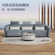 
Lezhibao LAZBOY fabric zero wall function sofa living room multi-person imperial concubine seat Chenille sofa blue star 673 starlight white-2.95m-small-three-person double electric