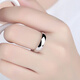 BZK9999 sterling silver glossy ring for men and women, living mouth, simple and elegant, pure silver gift, Qiushui Yiren, looks like a fairy - fine glossy surface, 5.980g, limited time sale, first come first served