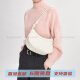 Calvin Klein small ck Spring new simple commuter saddle bag PU one-shoulder armpit bag crossbody saddle bag Small women Light Pink light pink gift box