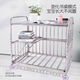 MO PENG Hospital mismo Cuna de acero inoxidable Cuna de acero inoxidable Recién nacido Hierro Baby Movable con mosquito cama desnuda Camino desnudo + Mat marrón Precio especial 85 Cama pequeña 85*45cm 15 meses
