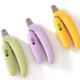 New Cat Nail Clippers for Dogs and Pets Banana Nail Clippers Anti-Bleeding Rabbit Small Dog Pet Nail Clippers - Purple - Without Light