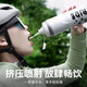 Mangong German quality cycling water bottle with thermal insulation and cold insulation, road bike sports water bottle, summer and men's ice squeeze large capacity, frost and snow white, 8H thermal insulation and cold insulation, can drink with one hand