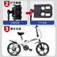 
Phoenix (PHOENIX) folding bicycle for women, men, children and students lightweight portable, no installation, foldable small bike [no installation/steel frame] single speed strip white 20 inches [suitable for height 145-175cm]