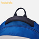 Balabala children's schoolbag for boys and girls backpacks for ridge protection and burden reduction comfort contrast letter embroidery fashion college blue tone 00488 150cm