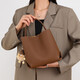 Montana West luxury high-end brand 2025 new crossbody women's bag large capacity high-end feel shoulder bag luggage bucket bag cold tea color