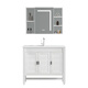 Wrigley Space Aluminium Badezimmerschrank Kombination Verdickte Boden-auf-Wand-Waschbecken Waschbecken Waschanstresung Tisch Licht Luxus 50 breites weißes Holz 12250 Floor-Off + Waschbecken Kleber