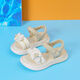 Pull back children's shoes bow sandals girls open toe beach shoes summer casual shoes WSLWZ0937 m light green 31