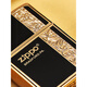 Zippo kérosène plus léger émail tangcao fleur d'affaires cadeau masculin en émail authentique émail tangcao fleur - noir - version autonome dy9902t