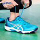 ASICS ASICS Badminton Shoes Men's Shoes 2025 Summer ROCKET 10 Breathable Competition Professional Sneakers Men's Blue White 39
