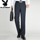 Playboy (Playboy) Nuevos pantalones casuales de seda de seda de verano de verano pantalones sueltos de cintura alta de mediana edad de mediana edad F9901# azul marino 33 (2 pies 6 cintura circunferencia)