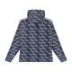 361 Frauenkleidung 2025 Sommer Neue Kapuzenkordelqualität gedruckter einzelner Trenchcoat Lose Casual Sports Jacke Luogan Grey XS