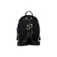 Meishi Baseball (MLB) Monogrammserie, klassische Presbyopia Volldruck Reißverschluss Öffnung und Schließung, Polyester, Rucksack, Rucksack, Mini, Schwarz, Einzelgröße