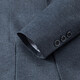 Yageol Mulberry Silk Blazer Business Men d'âge moyen Mendal-Agence Casual Piece Top Papa d'âge moyen Spring Thin Suit YOTN9930-GRAY XXS