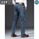 JEEP SPIRIT吉普品牌牛仔裤男夏季薄款宽松直筒大码休闲春秋高端中年大牌长裤 蓝灰-679 厚.款 29 码【腰围2.2尺】