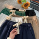 Waffle Shorts para hombres New Summer Fashion Brand Faith Fashion Pantalones Casuales pesados ​​Sport de secado recto Pantalones de cinco cross K698 Color de café ligero 4xl 190-210Jin [Jin equivale a 0.5 kg]