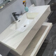 [Slab de roca de doble capa] Basina de lavado sin costura de roca Casina Integrada de lavado de baño de doble capa Basina de lavado de inodoro [elegante y simple] Basina blanca sin costura [inteligente [Sqwy Classic] 60*50 ha vendido 5689 piezas