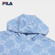 FILA 斐乐官方女士梭织外套2025夏新款休闲舒适满印防晒连帽上衣 满印一-ZA L 170/88A/L