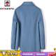 Aemape Marke Light Luxury Cashmere Cashmere Doppelseitige Mantel Herrener Kurzer Casual Woll Wollanzug Herren 2025 Herbst- und Winterjacke Blau M (Empfohlenes Gewicht 110-130jin [Jin gleich 0,5 kg]))