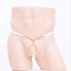 Men's Sexy Underwear Men's Special Passionate Transparent Sexy Open Ring Sexy T-string White One Size