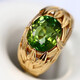 HEEKAIYI emerald green gemstone ring for women 18k gold diamond ring Chinese Valentine's Day birthday gift for wife Selected 4.2 carat green tourmaline ring