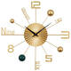 Yonghuan Wall Clock Salon Room Nouveau italien Luxe Luxury Corloge de luxe moderne simple ATMOSPHERIE CRÉATIVE MORDE MOURTÉE MALL