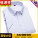 
Hengyuanxiang short-sleeved shirt men's business casual professional work clothes inch shirt middle-aged and young people without ironing loose large-size striped solid color shirt (father's day gift) DX6623 38