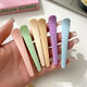 Macaron hair clip, spring color seamless bangs clip, simple one-word clip for face wash, makeup and haircut, side clip for broken hair, Macaron hair clip, 2 pack, random color